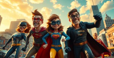 La franquicia parodia el cine de superhéroes con humor 15 La Franquicia llega a reírse del cine de superhéroes