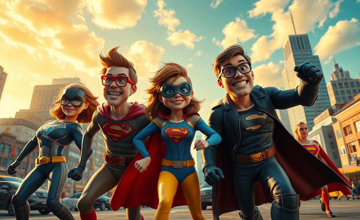 La franquicia parodia el cine de superhéroes con humor 1 La Franquicia llega a reírse del cine de superhéroes