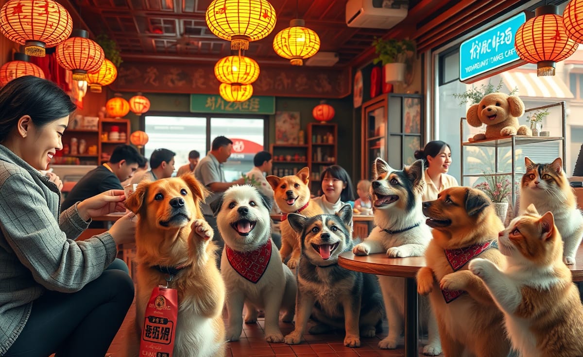 Mascotas chinas generan dinero en cafeterías innovadoras 1 En China, las mascotas ganan dinero en las cafeterías mientras sus dueños las envían a trabajar